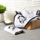 BabyOno, Zebra, Prosop de baie din bambus cu gluga, 85-85 cm