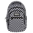 BackUp, rucsac pentru scoala, cu 3 compartimente, Carouri