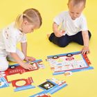 Banana Panda, Make-a-Match Puzzle Camion de pompieri, puzzle de podea, pentru varsta de 2+, 23 piese