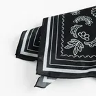Bandana negru din bumbac unisex NOWEAR
