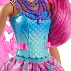 Barbie, Dreamtopia, papusa zana cu parul roz