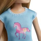 Barbie, Lectie de calarit, 2 papusi si calut, set de joaca