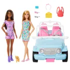 Barbie, Masina jeep off-road + 2 papusi, set de joaca