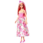 Barbie, papusa Printesa, costum roz