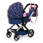 Bayer Design, Xeo, carucior multifunctional pentru papusi, bleumarin-roz
