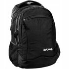 BeUniq, rucsac pentru scoala, cu 3 compartimente, Black