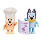 Bluey, Restaurant de lux, set cu figurine, 2 buc.