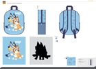 Bluey, rucsac 3D pentru gradinita