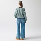 Bluza verde menta cu croiala cropp NOWEAR