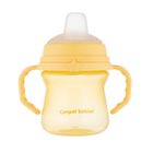 Canpol babies, FirstCup, canita anti-varsare cu duza din silicon, galben, 150 ml
