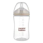Canpol babies, Natural Shape, biberon cu tetina doua zone, 260 ml