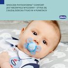 Chicco, PhysioForma Comfort, suzeta din silicon, albastru, 0 luni+