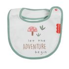 Cool Club, Baveta pentru bebelusi, ecru, verde, imprimeu Fisher-Price, set 3 buc.