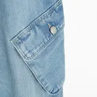 Cool Club, Blugi pentru fete, cargo wide, albastru