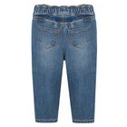 Cool Club, Blugi pentru fete, tip mom fit, denim, imprimeu iepurasi
