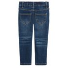 Cool Club, Blugi pentru fete, tip slim fit, denim, imprimeu inimi