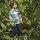 Cool Club, Blugi reglabili pentru baieti, croiala carpenter, albastru