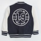 Cool Club, Bluza cu capse pentru baieti, alb-bleumarin, imprimeu Major league team