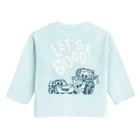 Cool Club, Bluza cu maneca lunga pentru baieti, albastru, imprimeu Cars