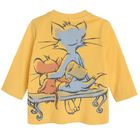Cool Club, Bluza cu maneca lunga pentru baieti, galben, imprimeu Tom & Jerry