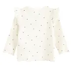 Cool Club, Bluza cu maneca lunga pentru fete, din tricot striat, alb