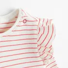 Cool Club, Bluza cu maneca lunga pentru fete, din tricot striat, alb