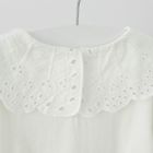 Cool Club, Bluza cu maneca lunga pentru fete, ecru, broderie englezeasca
