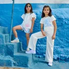 Cool Club, Bluza cu maneca scurta pentru fete, alb