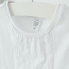 Cool Club, Bluza cu maneca scurta pentru fete, alb, imprimeu flori