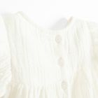 Cool Club, Bluza cu maneca scurta pentru fete, muselina, ecru
