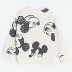 Cool Club, Bluza pentru baieti, ecru, imprimeu Mickey Mouse