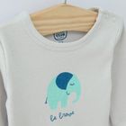 Cool Club, Body cu maneca lunga pentru baieti, mix, imprimeu Be brave, set 3 buc.