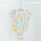 Cool Club, Body cu maneca scurta pentru baieti, albastru, gri, set, 2 buc.