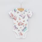Cool Club, Body cu maneca scurta pentru fete, mix de culori, imprimeu My Little Pony, set 3 buc.