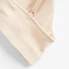 Cool Club, Bustiera pentru fete, din tricot striat, bej