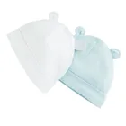 Cool Club, Caciuli pentru baieti, culoare albastru deschis si alb, set 2 buc.