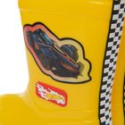 Cool Club, Cizme de cauciuc pentru baieti, galben, imprimeu Hot Wheels