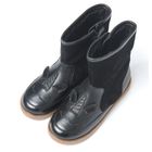 Cool Club, Cizme de iarna din piele pentru fete, negru