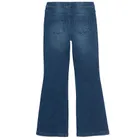 Cool Club, Colanti denim pentru fete, croiala flare, albastru
