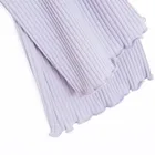 Cool Club, Colanti pentru fete, flare, din tricot striat, violet