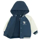 Cool Club, Geaca de baseball cu gluga pentru baieti, cu capse, albastru