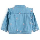 Cool Club, Geaca de blugi pentru fete, cu capse, albastru