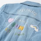 Cool Club, Geaca de blugi pentru fete, denim, imprimeu Specialize in having fun