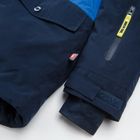 Cool Club, Geaca de schi cu gluga pentru baieti, culoare bleumarin si albastru, umplutura PrimaLoft