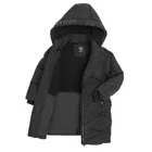 Cool Club, Geaca lunga cu gluga pentru fete, calduroasa, negru