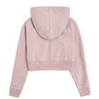 Cool Club, Hanorac crop top cu gluga pentru fete, culoare roz deschis, imprimeu Great