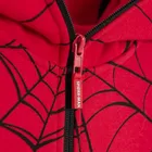 Cool Club, Hanorac cu gluga pentru baieti, cu fermoar, rosu, imprimeu Spider-Man