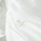 Cool Club, Hanorac cu gluga pentru bebelusi, bumbac organic, alb