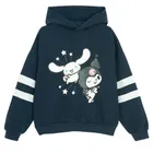 Cool Club, Hanorac cu gluga pentru fete, calduros, bleumarin, imprimeu Hello Kitty and Friends