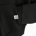 Cool Club, Hanorac cu gluga pentru fete, cu fermoar, crop top, negru